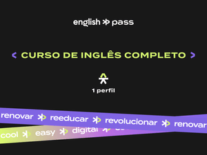 Inglês - Aulas ao Vivo Todos os Dias + Plataforma Digital Completa